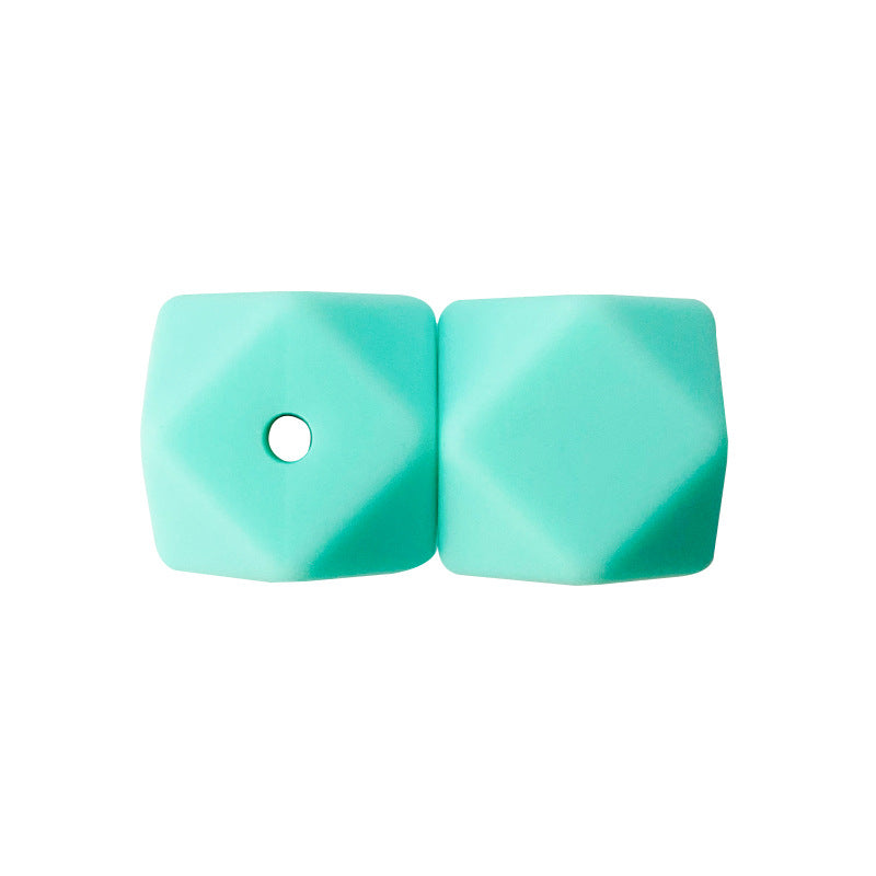 Wholesale 17MM 50PCS Hexagon DIY Colorful Beads Silicone